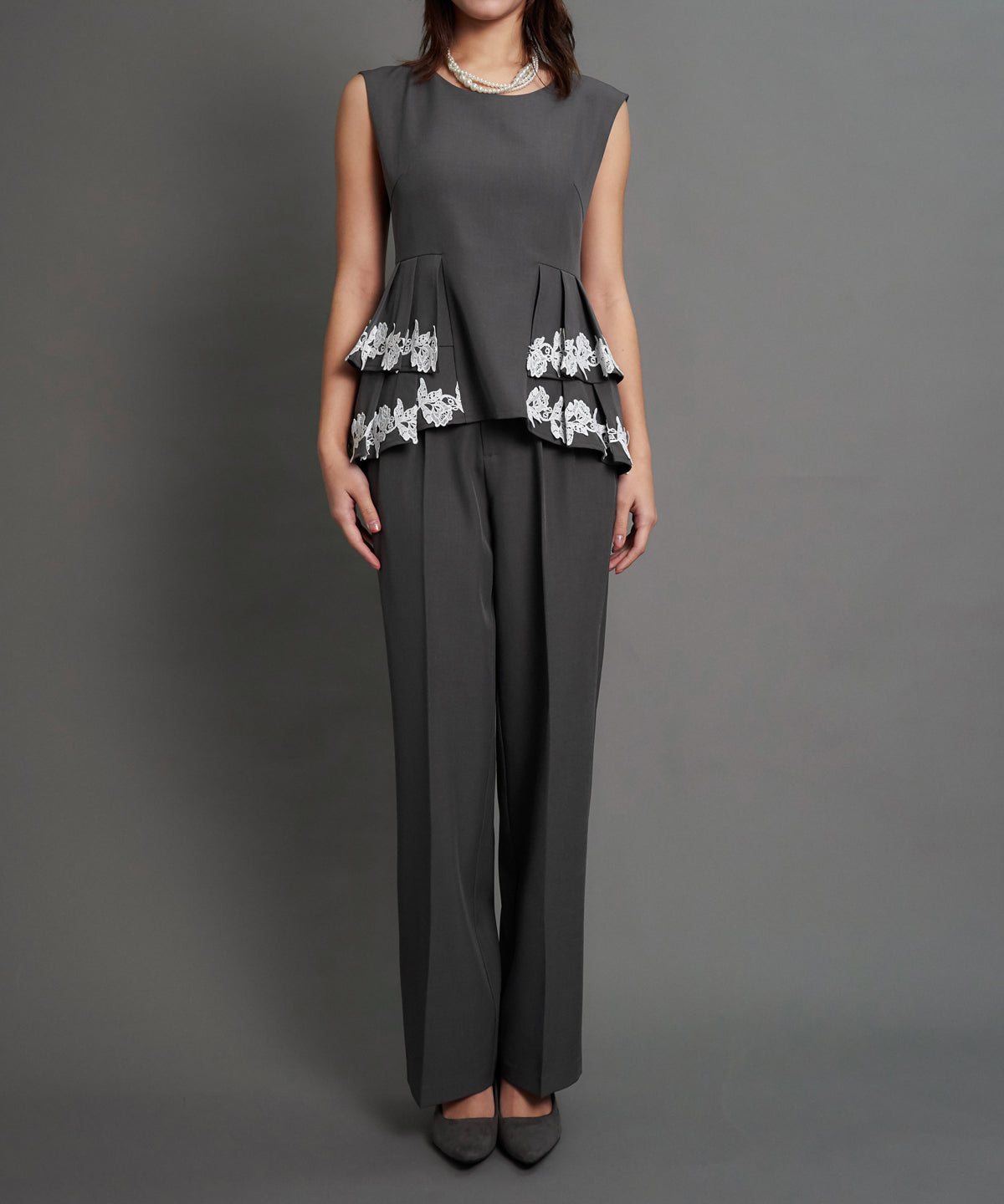 POINT LACE PANTS SET UP