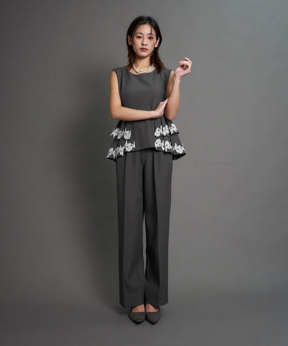 POINT LACE PANTS SET UP