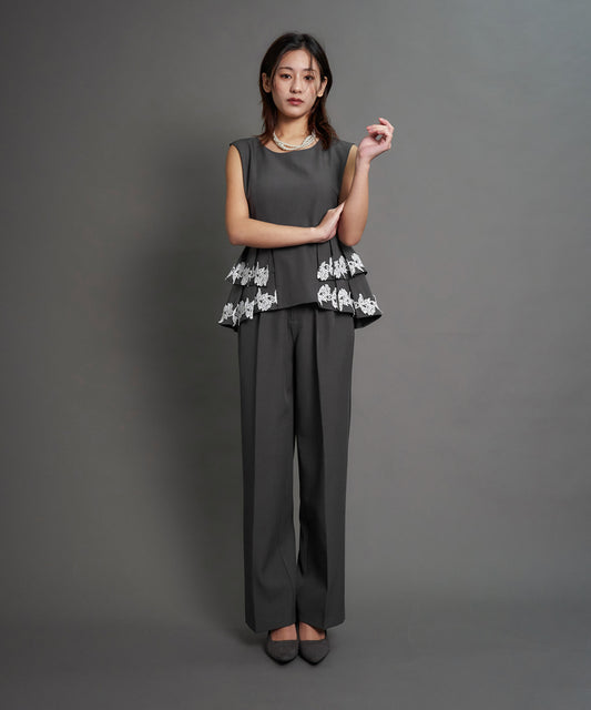 POINT LACE PANTS SET UP