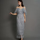 OFFSHOLDER LACE DRESS