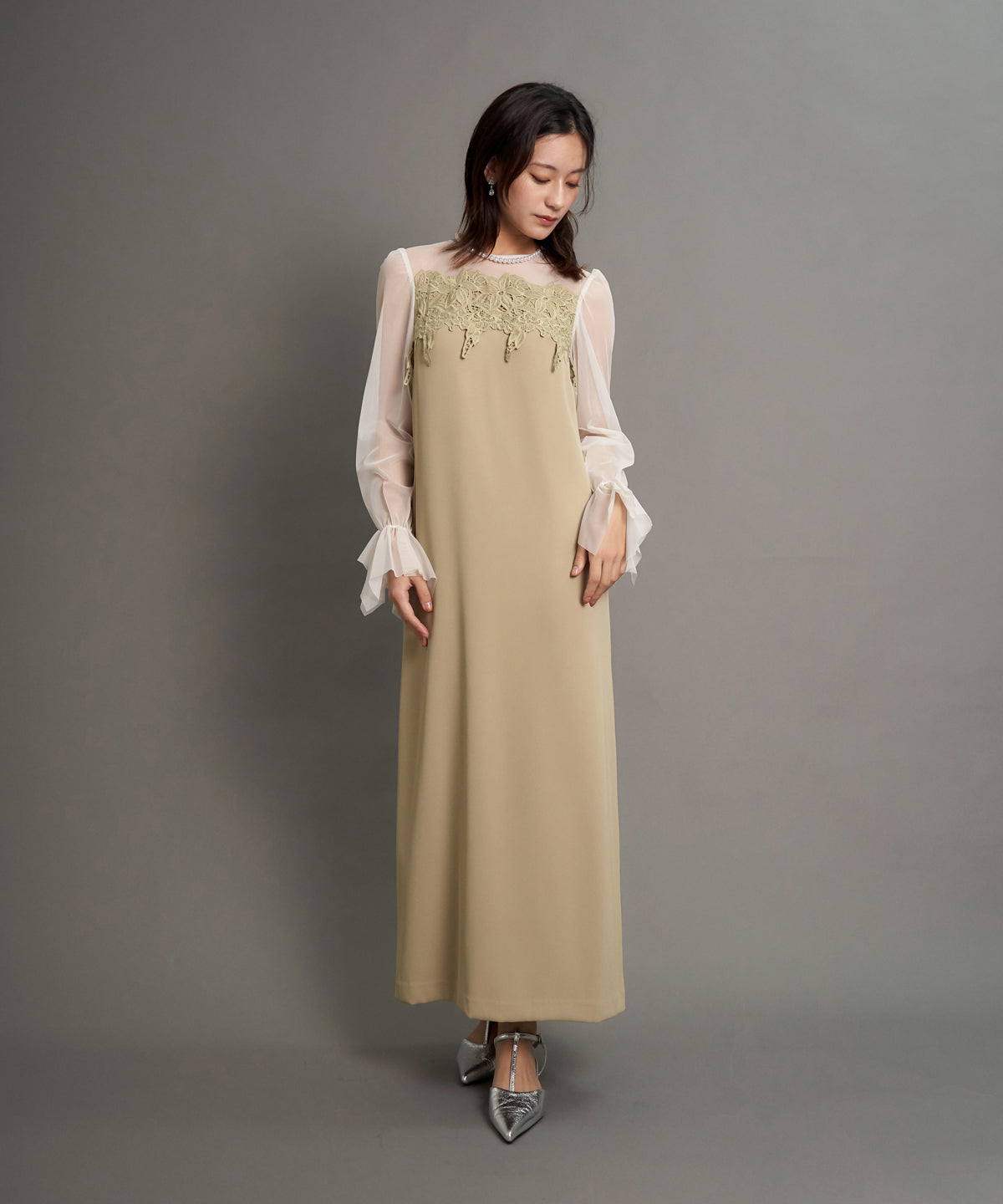 FRILL SLEEVE BOX DRESS