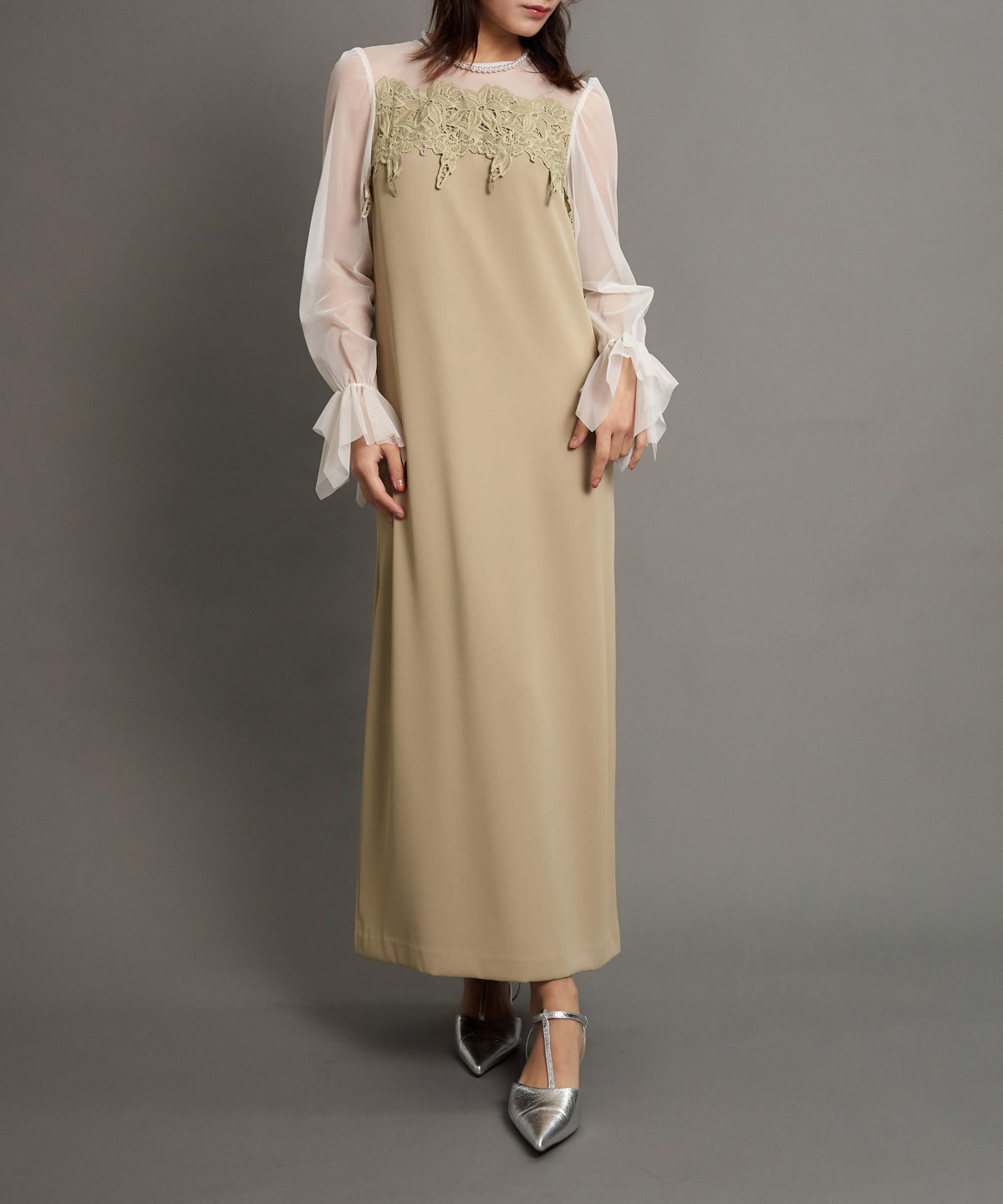 FRILL SLEEVE BOX DRESS