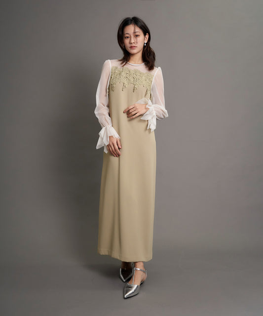 FRILL SLEEVE BOX DRESS