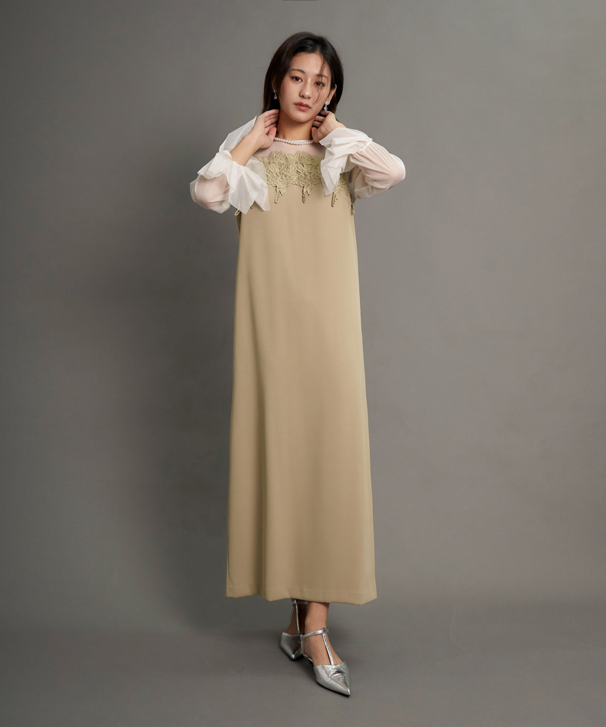 FRILL SLEEVE BOX DRESS