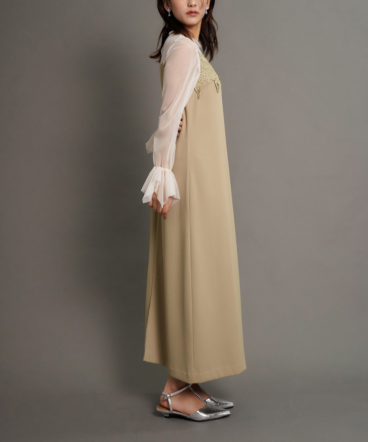 FRILL SLEEVE BOX DRESS
