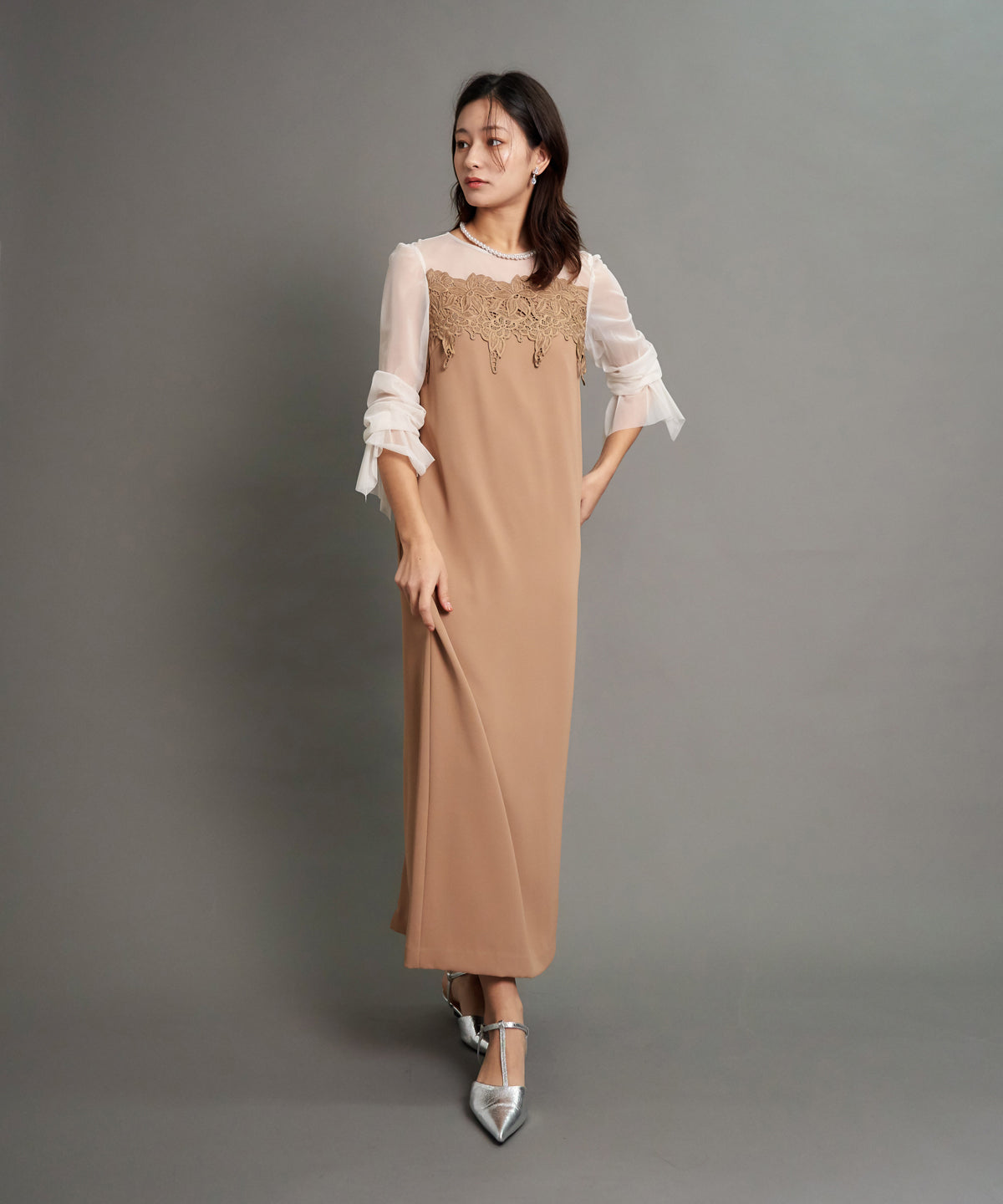 FRILL SLEEVE BOX DRESS