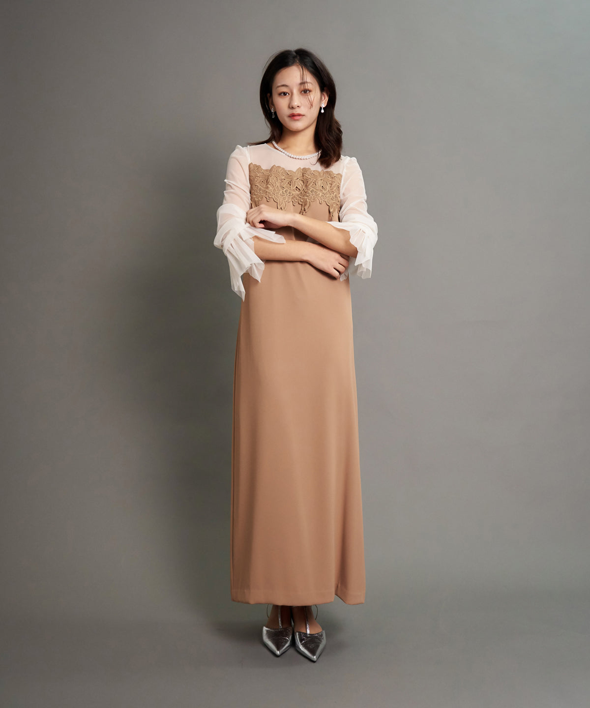 FRILL SLEEVE BOX DRESS