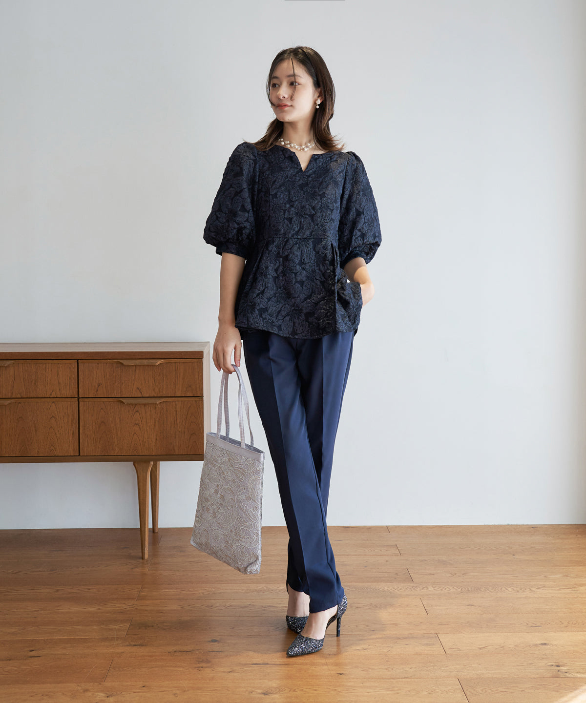 JAQURD PEPLUM SET UP