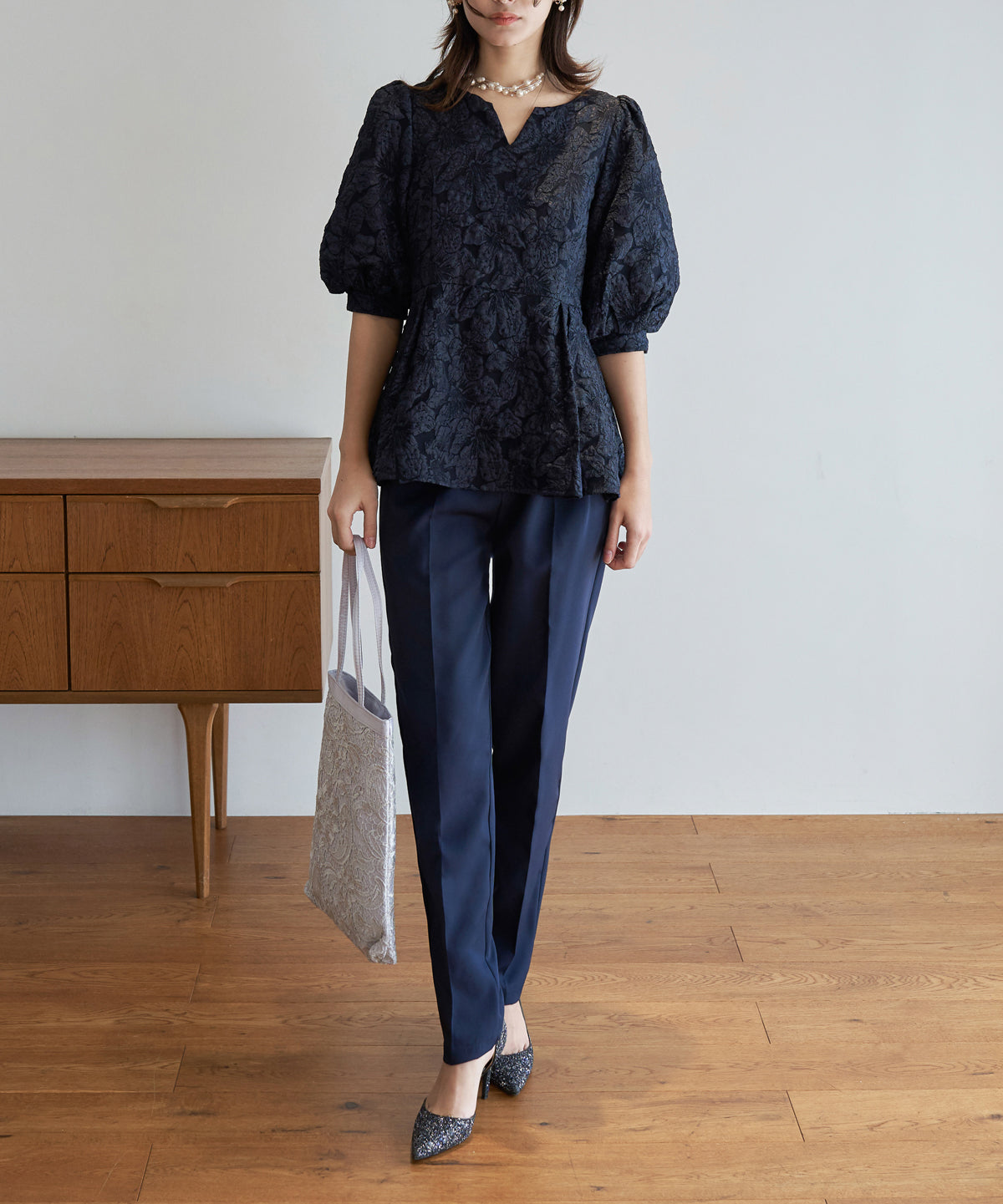 JAQURD PEPLUM SET UP