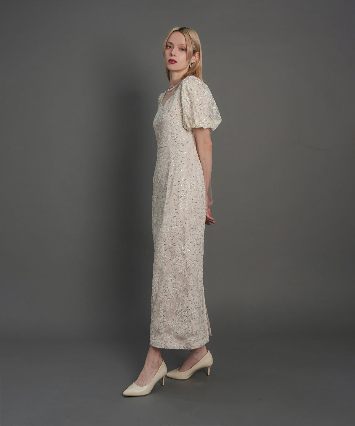 KIRARI PUFF SLEEVE DRESS