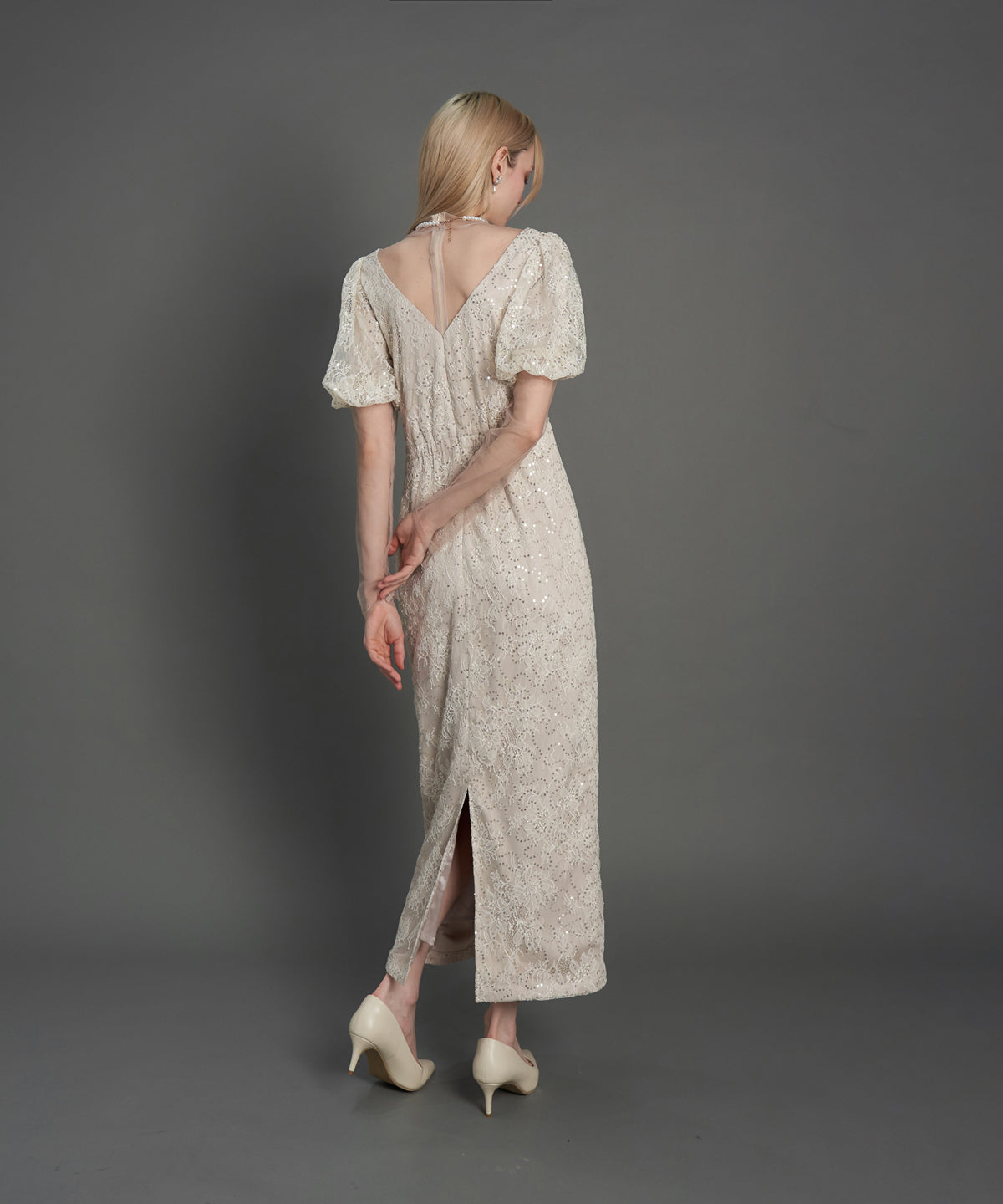 KIRARI PUFF SLEEVE DRESS
