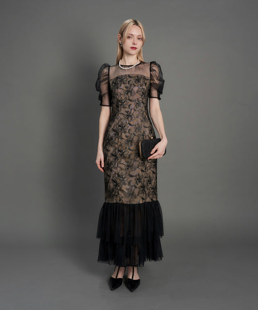 LILY LACE TIERD DRESS