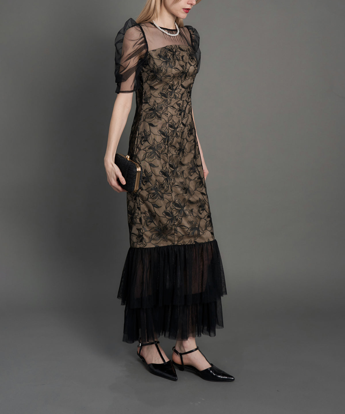 LILY LACE TIERD DRESS