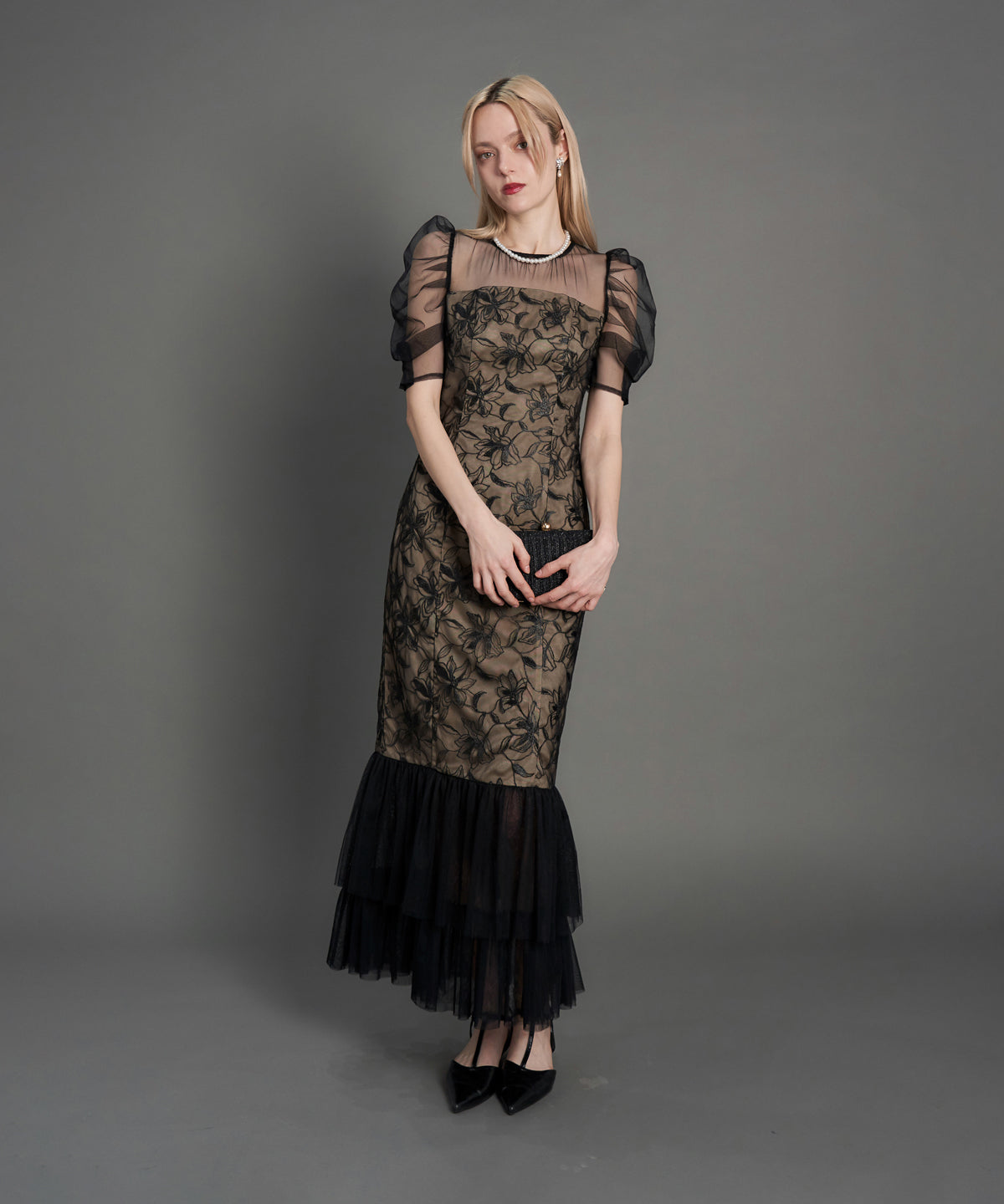 LILY LACE TIERD DRESS