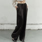 SATIN EASY WIDE PANTS