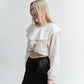 FRINGE JAQURD FRILL TOP