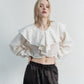 FRINGE JAQURD FRILL TOP