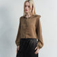 DOT FRILL BLOUSE
