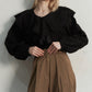 FRINGE JAQURD FRILL TOP