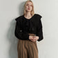 FRINGE JAQURD FRILL TOP