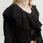 FRINGE JAQURD FRILL TOP