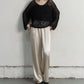 SATIN EASY WIDE PANTS