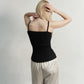 BUSTIER SET MESH TOP