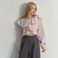 FRINGE JAQURD FRILL TOP