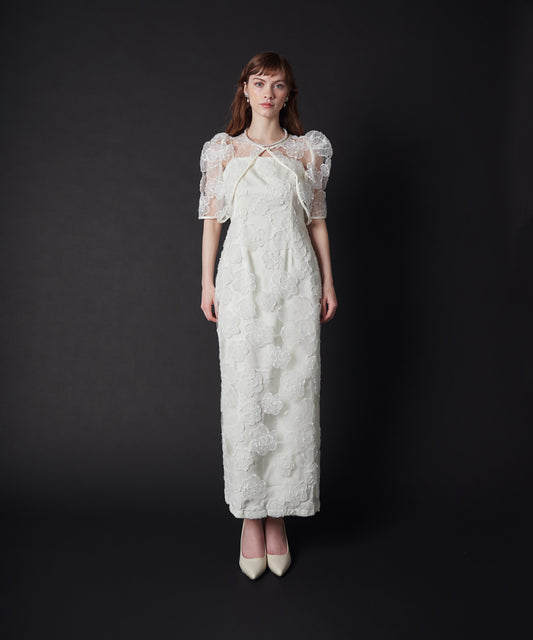 PUFFY FLOWER DRESS