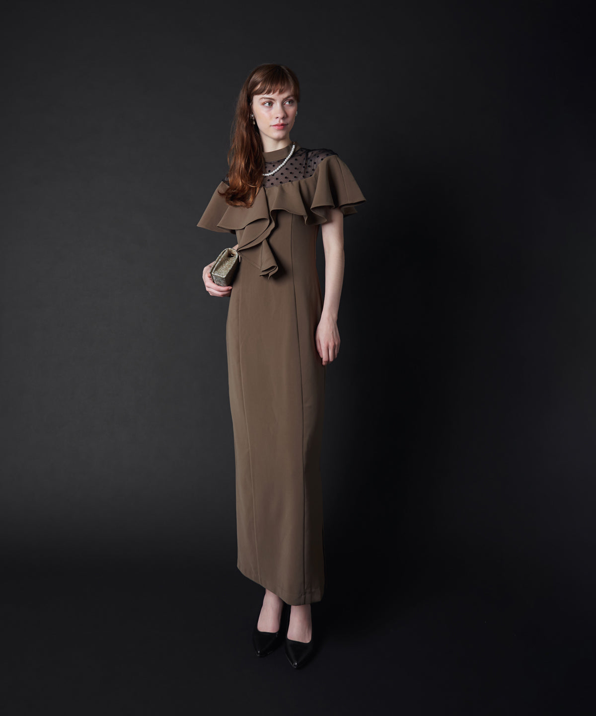 DOT FRILL DRESS