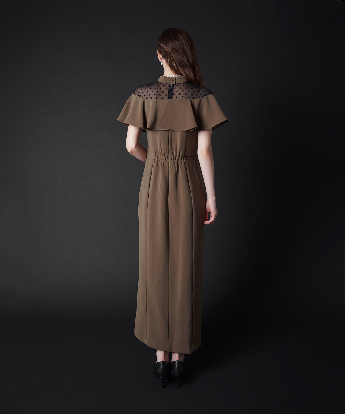 DOT FRILL DRESS