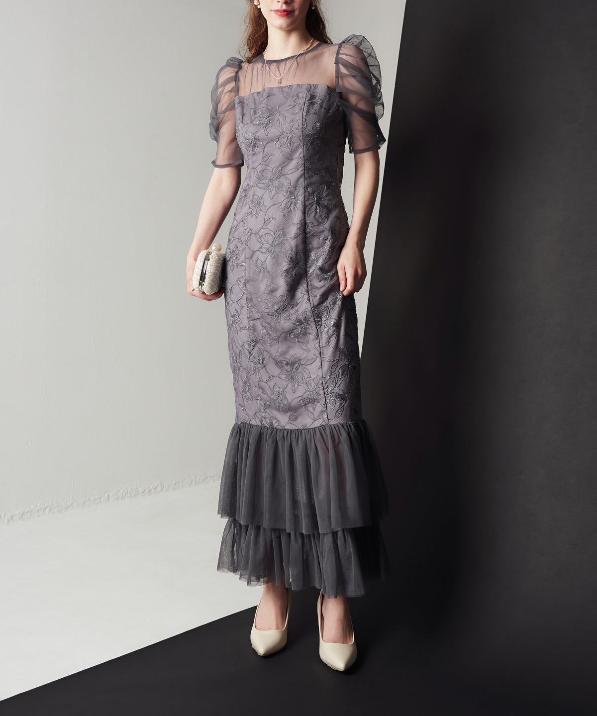 LILY LACE TIERD DRESS