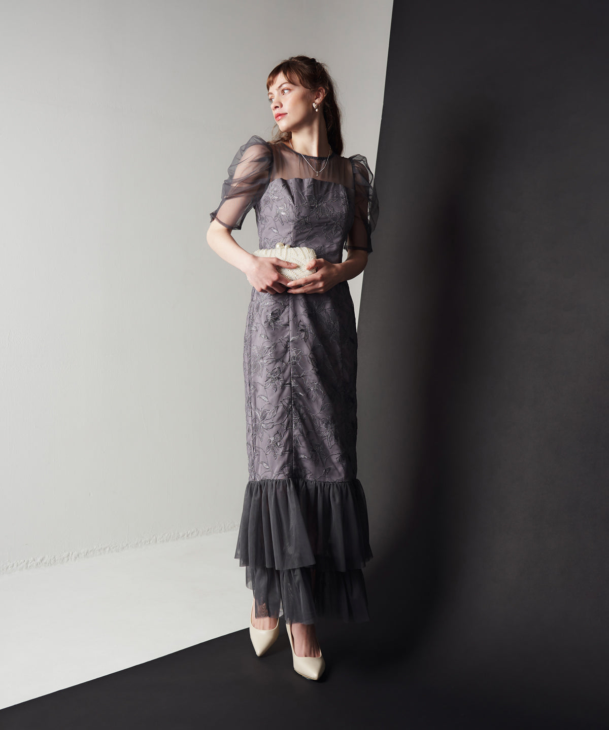 LILY LACE TIERD DRESS