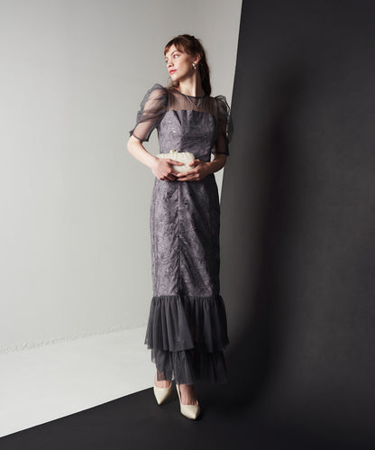 LILY LACE TIERD DRESS