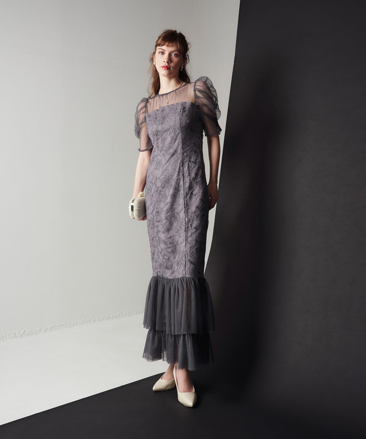 LILY LACE TIERD DRESS