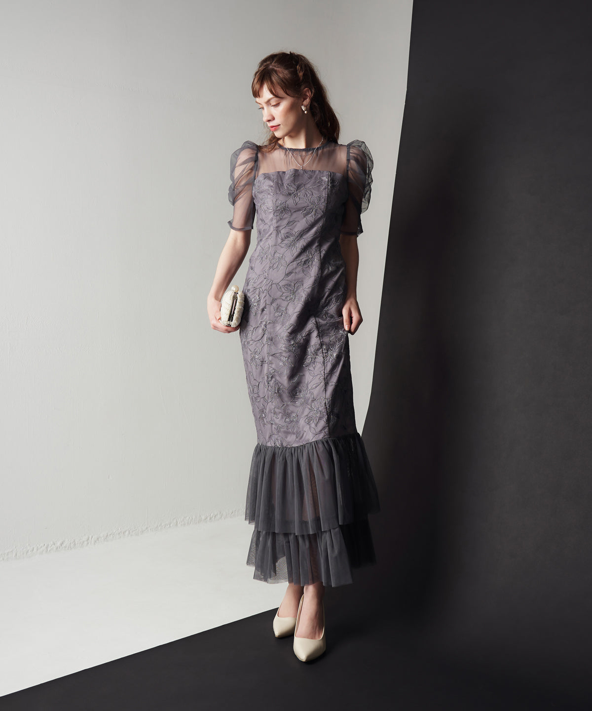 LILY LACE TIERD DRESS
