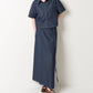 DENIM SKIRT SET UP