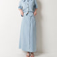 DENIM SKIRT SET UP
