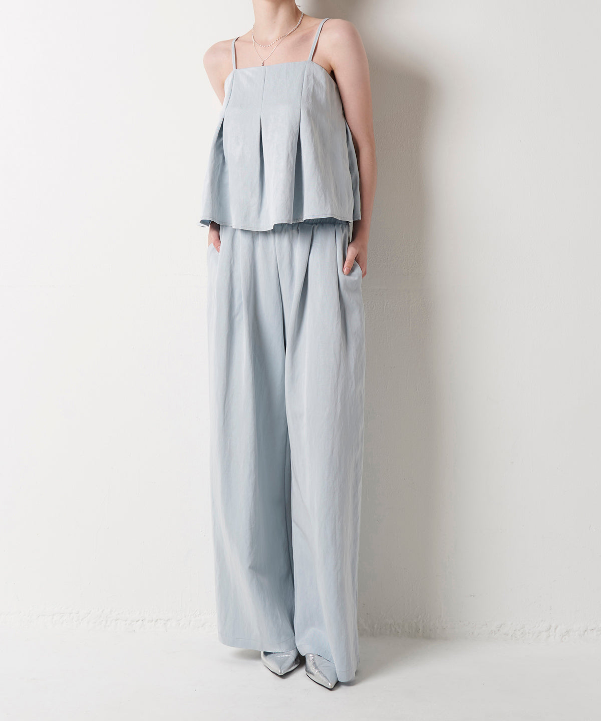 DENIM CAMI SET UP