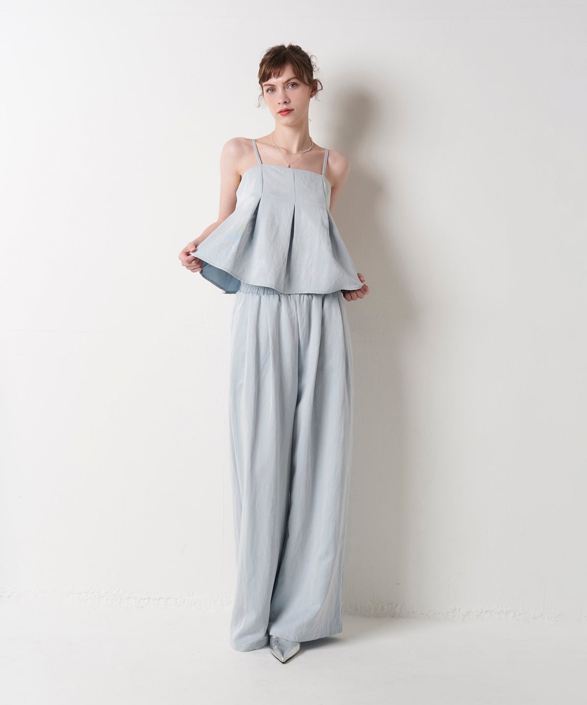 DENIM CAMI SET UP