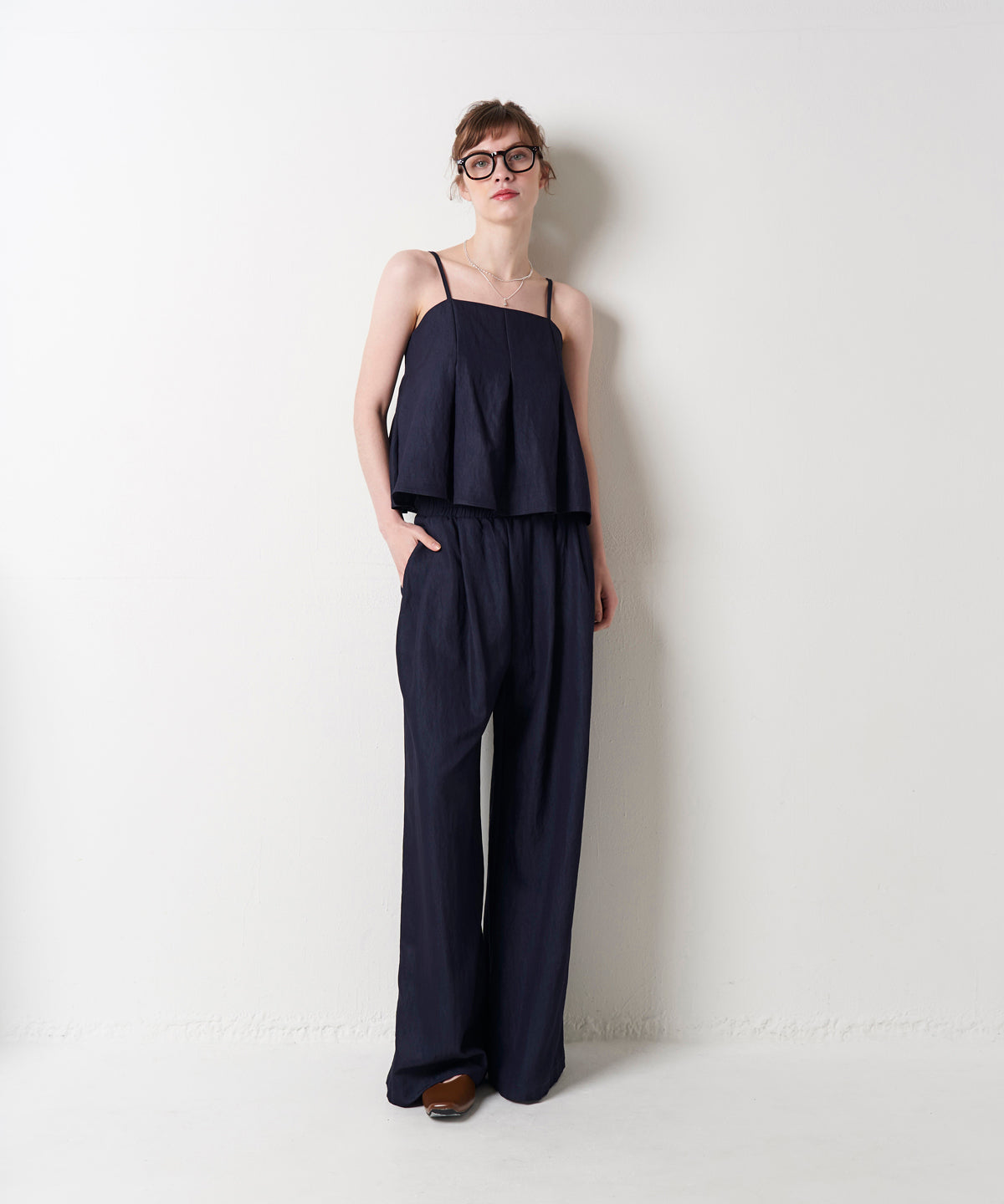 DENIM CAMI SET UP