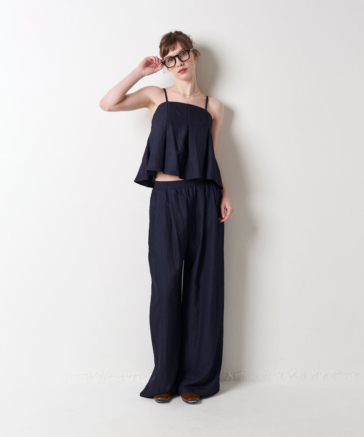 DENIM CAMI SET UP