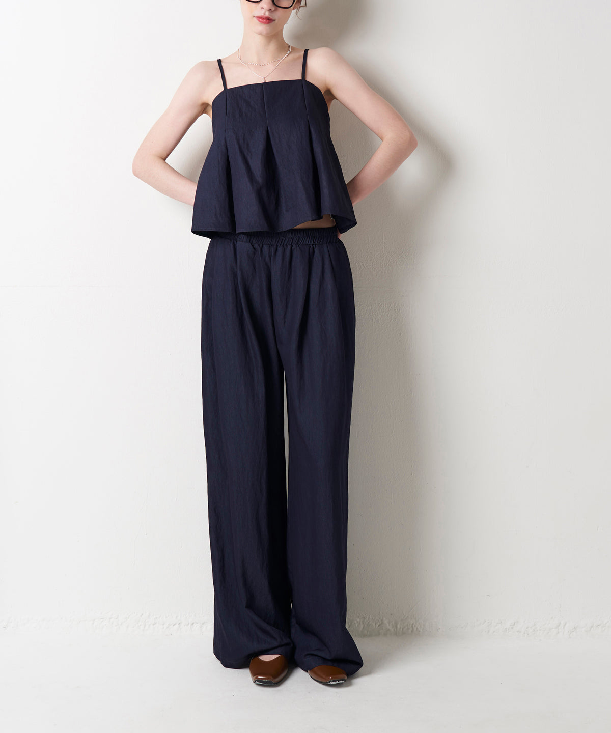 DENIM CAMI SET UP