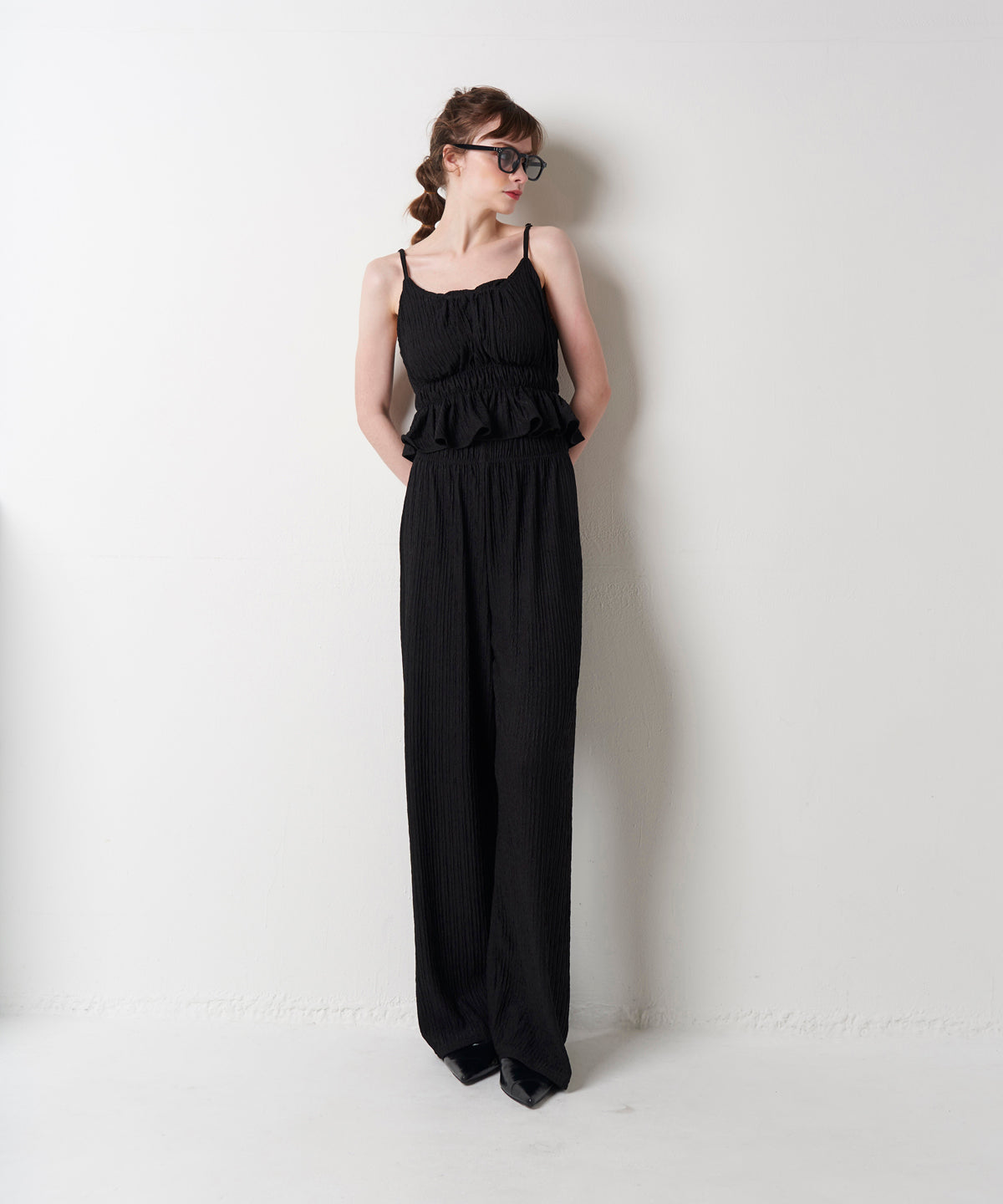 PLEATS CAMI SET UP