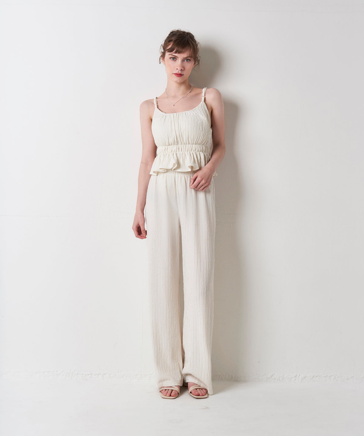 PLEATS CAMI SET UP