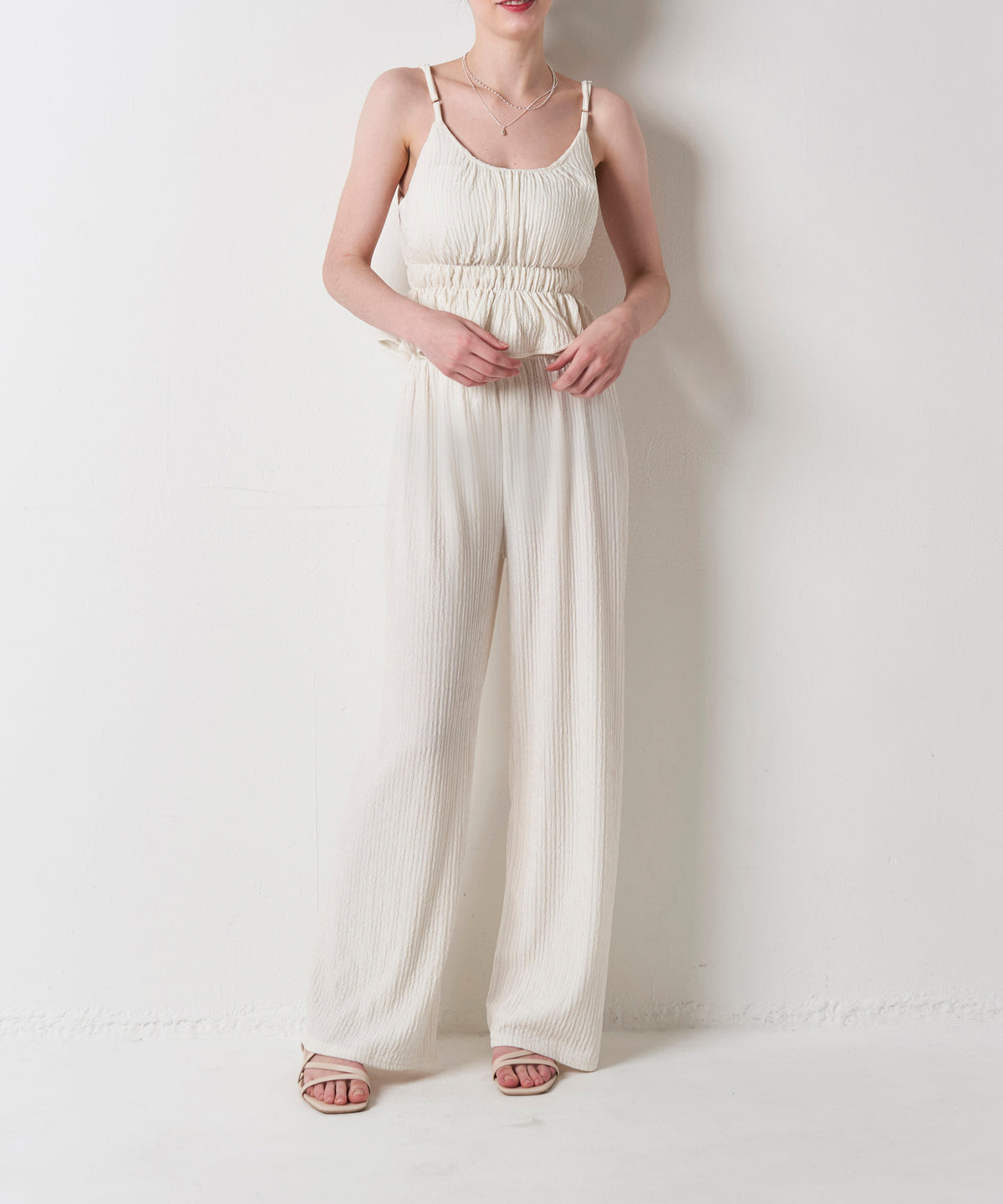 PLEATS CAMI SET UP