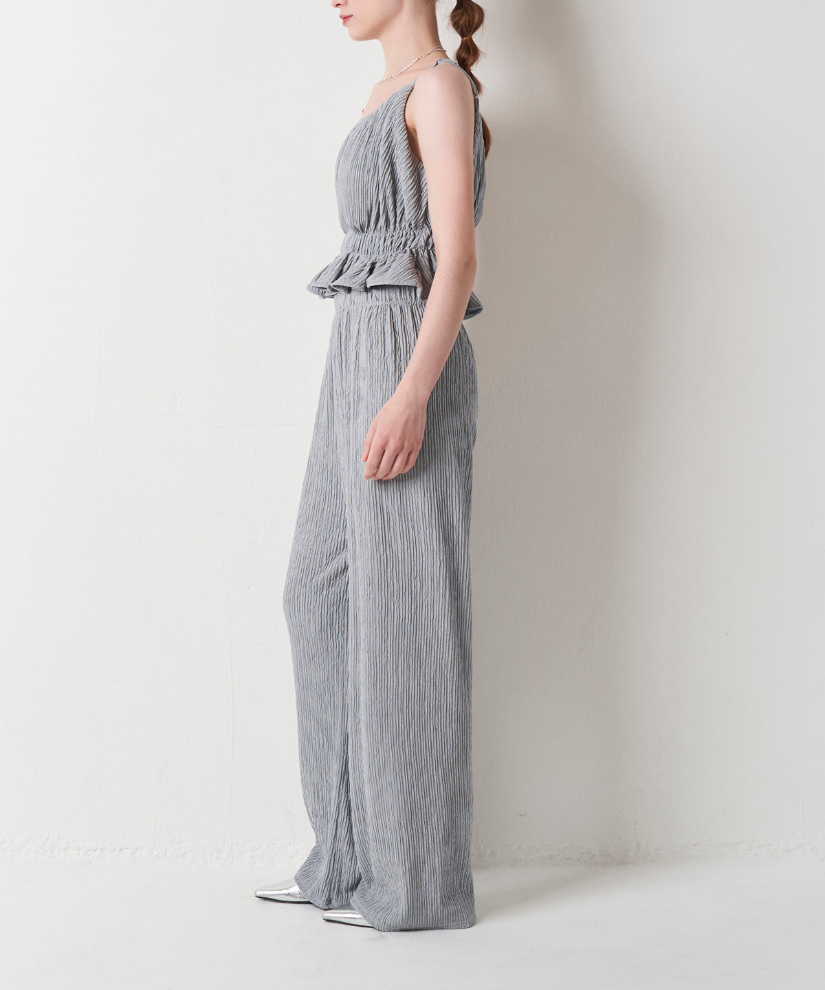 PLEATS CAMI SET UP