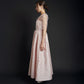 RIBBON MOTIF JACQUARD DRESS