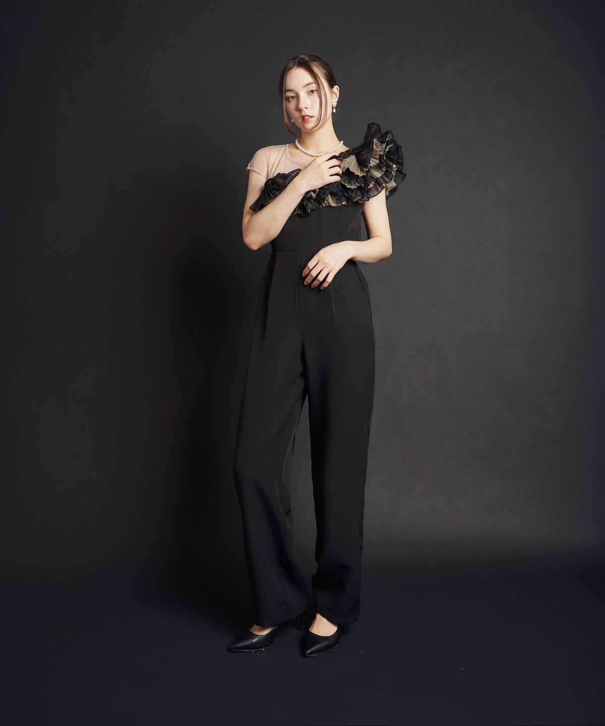 TULE MOTIF PANTS DRESS