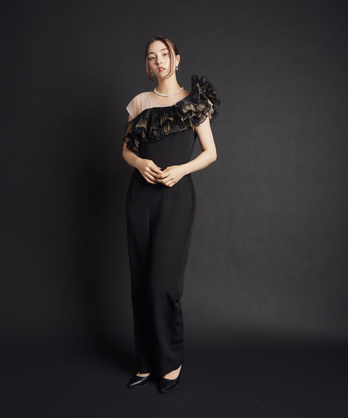 TULE MOTIF PANTS DRESS